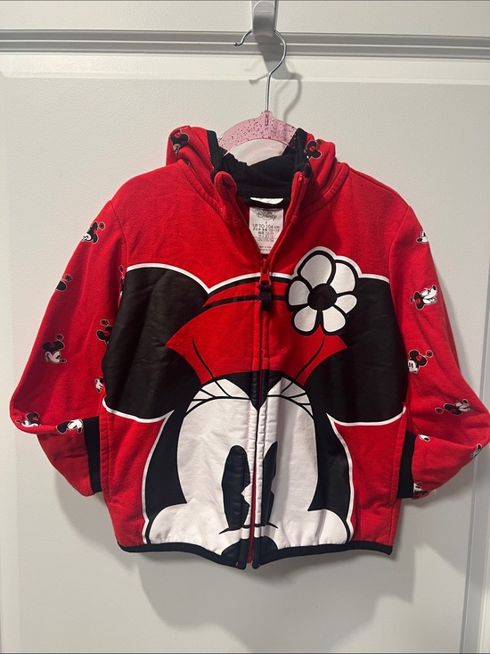 Disney Other - Disney, Red & Black Character Zip Hoodie 100% cotton
